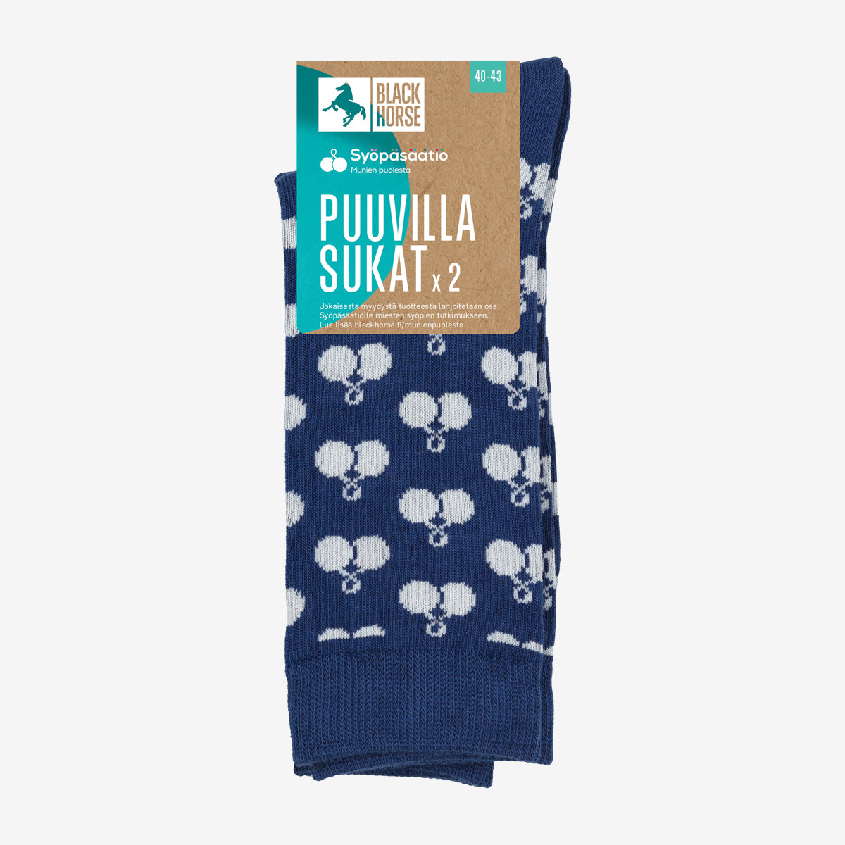 Tuotekuva Puuvillasukat 2-pack munien puolesta